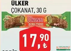 ÜLKER ÇOKONAT ÇİKOLATALI GOFRET 30 G